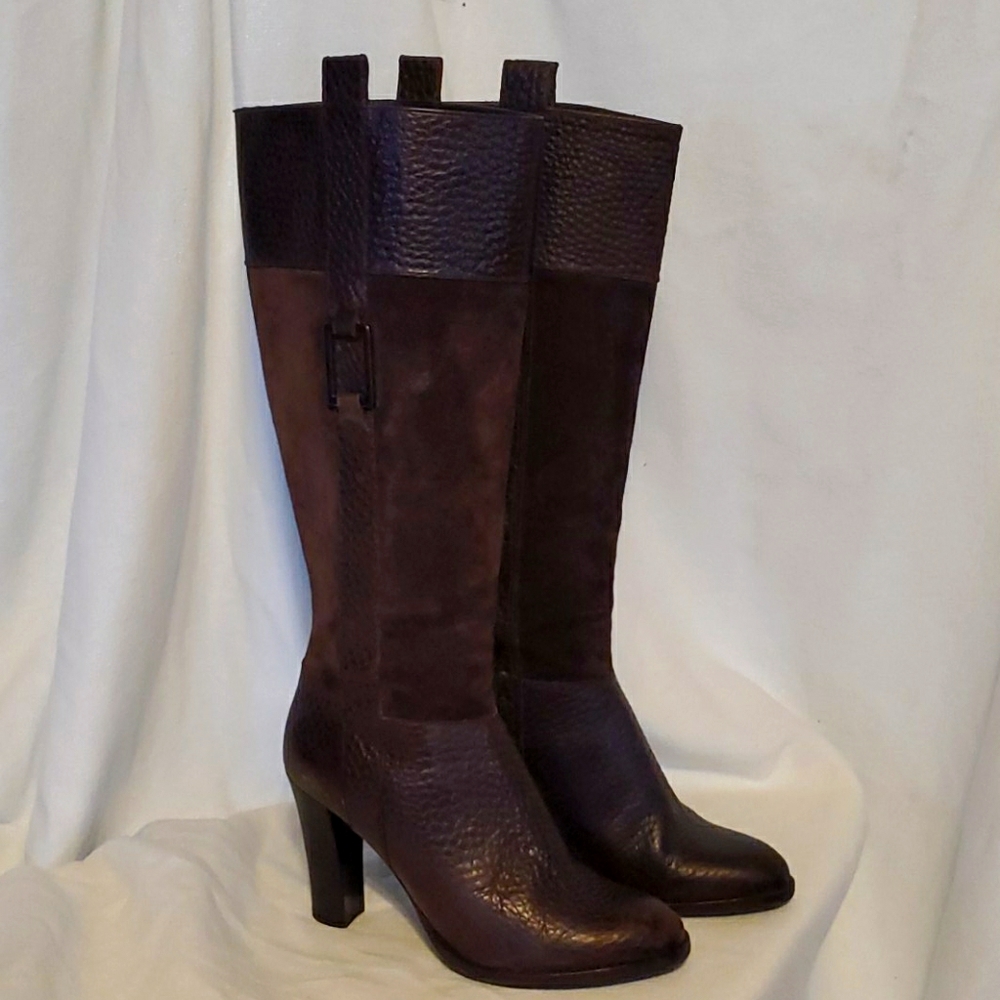 Banana Republic Pebbled Smith leather boots sz. 7.5 VGUC